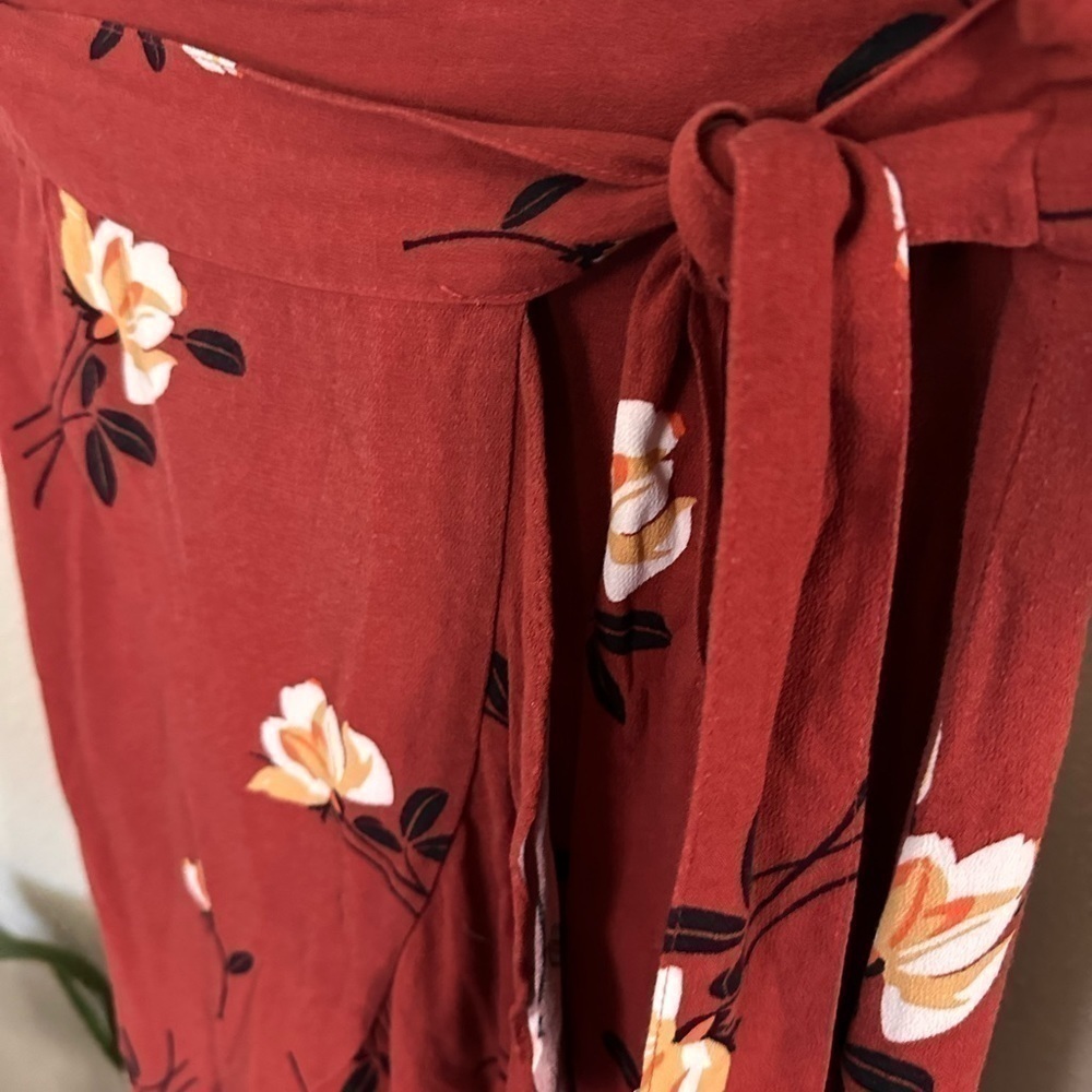FREE People floral wrap skirt - Picture 3 of 7